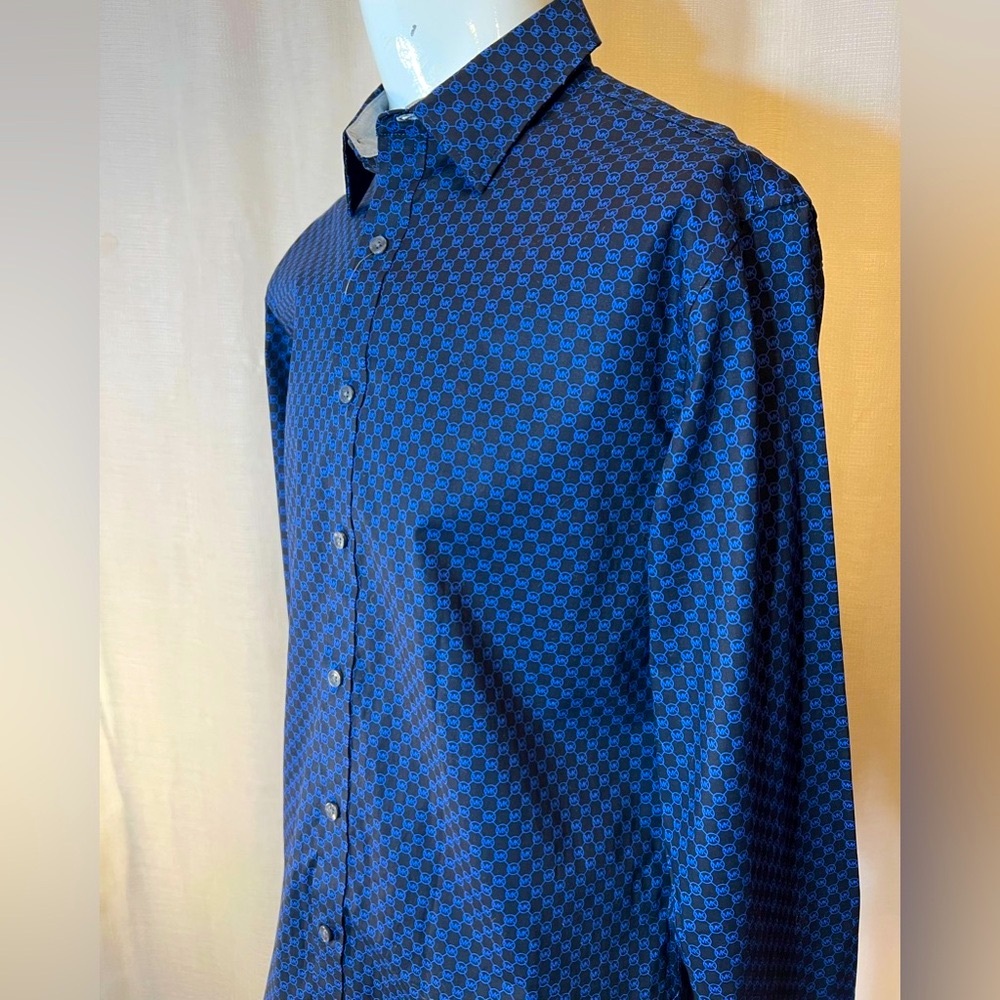NWT MICHAEL KORS men’s button down slim fit shirt size L